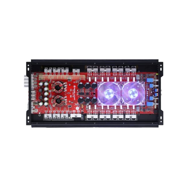 Reiss Audio Rs-4150.4AB CLASS AMPLİFİKATÖR AMFİ AB CLASS ÖZEL SERİ FANLI RGB IŞIKLI - Görsel 2