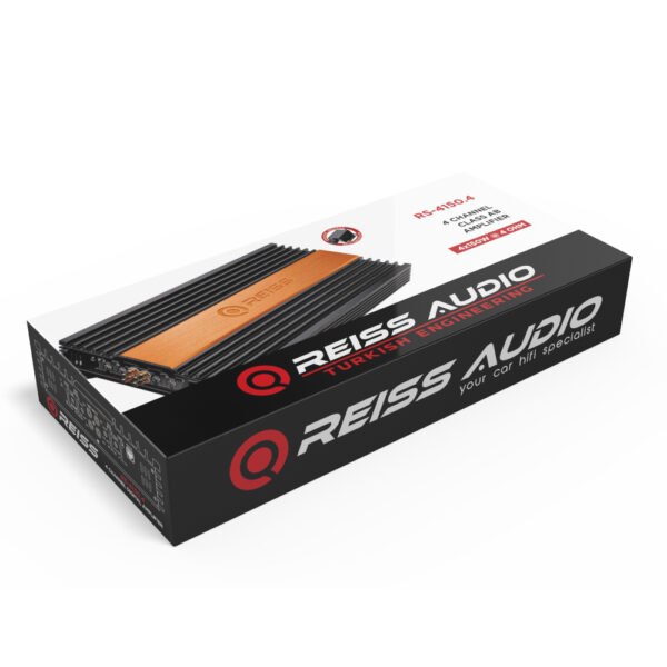 Reiss Audio Rs-4150.4AB CLASS AMPLİFİKATÖR AMFİ AB CLASS ÖZEL SERİ FANLI RGB IŞIKLI