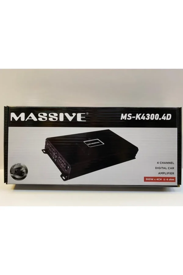MASSİVE MS-K4300.4D 4 KANALLI AMFİ 4 OHM 4X300 WAT RMS - Görsel 5
