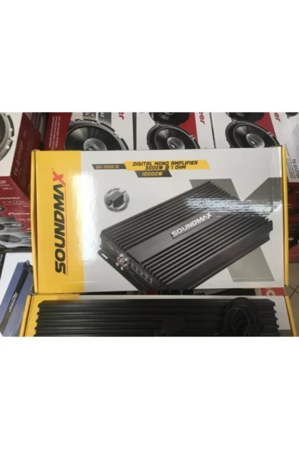SOUNDMAX Sx-3000.1d Mono Amfi 10.000 Watt Bas Kontrol Aparatlı sx3000.1d - Görsel 2