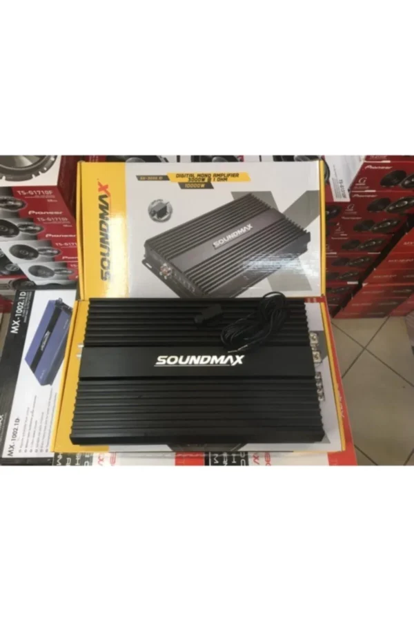 SOUNDMAX Sx-3000.1d Mono Amfi 10.000 Watt Bas Kontrol Aparatlı sx3000.1d - Görsel 5
