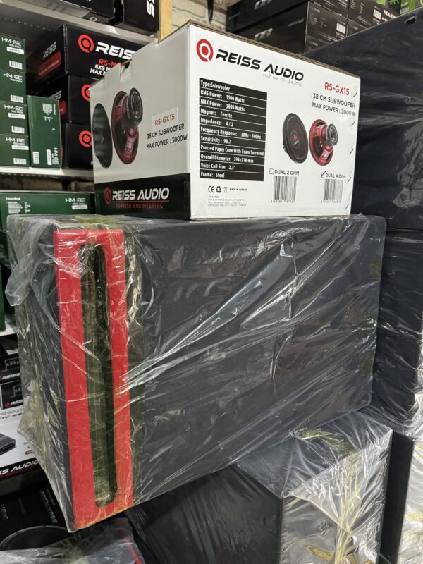 38 Cm GX 15 3000watt 1500 rms Kabinli Spl Portlu Kabinli - Görsel 3