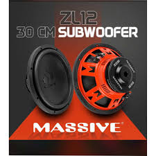 Massive ZL-12 1500W 500Rms Çift Bobin Kabinli Subwoofer Bass 30 Cm