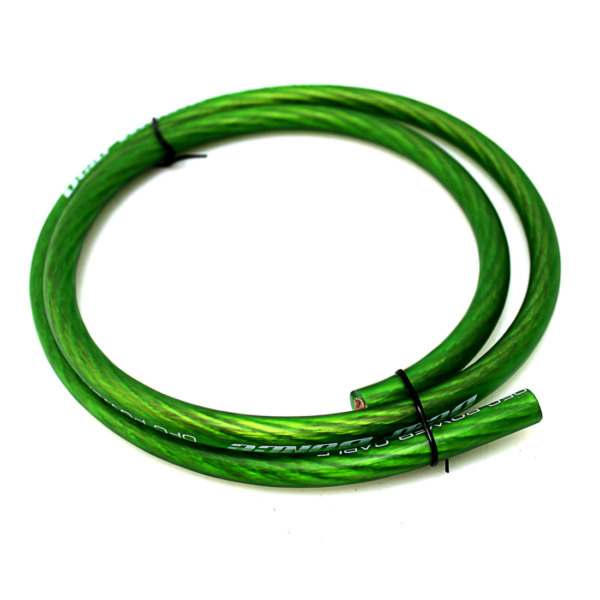 Deaf Bonce Machete MWK-42CU 4 Gauge OFC 2-Channel Green Amplifier Wiring Kit - Görsel 4